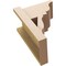 Ekena Millwork 8-in W x 12-in D x 16-in H Funston Trad Rough Cedar Woodgrain TimberThane Outlooker, Primed Tan OUTUR080X12X16FST04RCPR - alternate 3